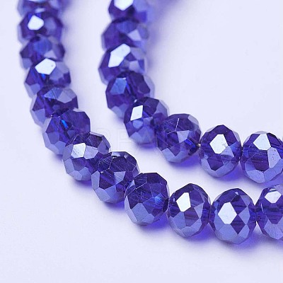Electroplate Glass Beads Strands EGLA-A034-T8mm-A11-1