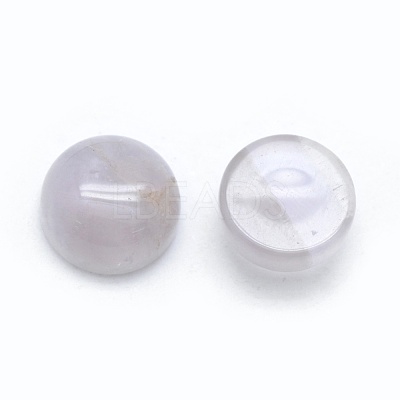 Natural Amethyst Cabochons G-E492-H-25-1