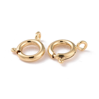 Eco-friendly Brass Spring Ring Clasps KK-D082-01B-G-1