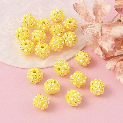 AB-Color Resin Rhinestone Beads RESI-S315-10x12-12-1