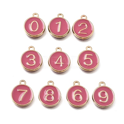 Alloy Enamel Charms ENAM-T010-07K-1