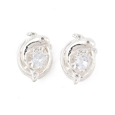 Rack Plating Brass Micro Pave Cubic Zirconia Beads KK-F879-01S-02-1