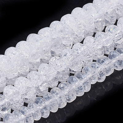 Synthetic Crackle Quartz Beads Strands X-G-S285-08-1