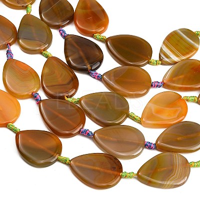 Natural Banded Agate/Striped Agate Beads Strands GG-CBAE0EB-01A-09-1