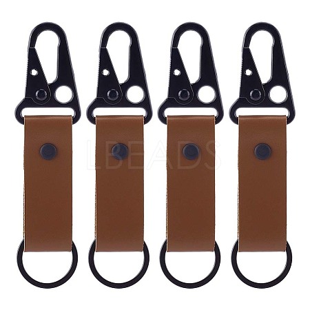 4Pcs PU Leather Belt Keychains AJEW-PH0010-27B-1