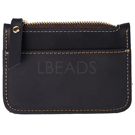 Rectangle Leather Credit Card Wallets for Women Men AJEW-WH20007-09A-1