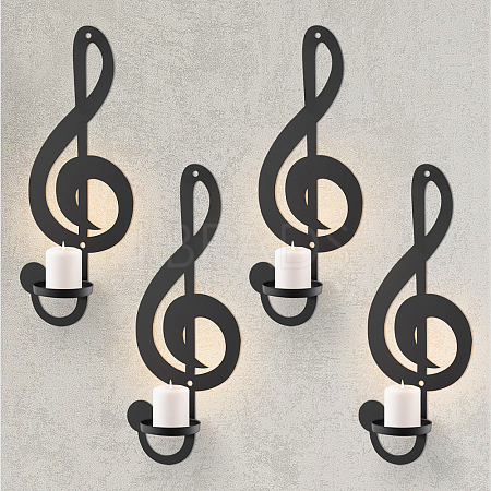4Pcs Iron Art Wall Mounted Candle Holders ODIS-DL0001-06-1