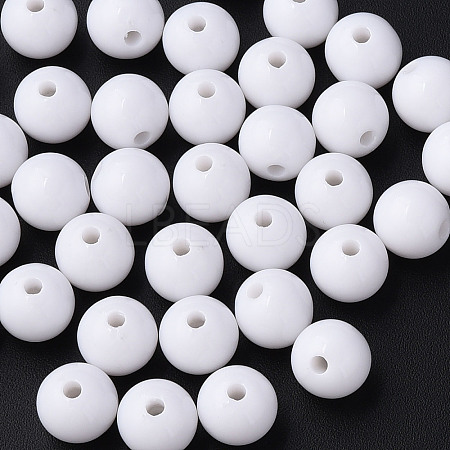 Opaque Acrylic Beads LS-X-MACR-S370-C10mm-01-1