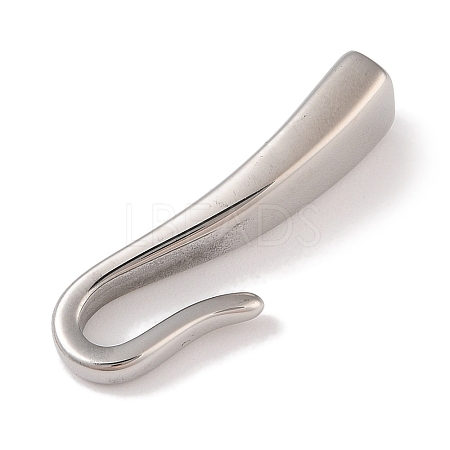 Non-Tarnish 304 Stainless Steel Hook Clasps STAS-C109-23P-03-1