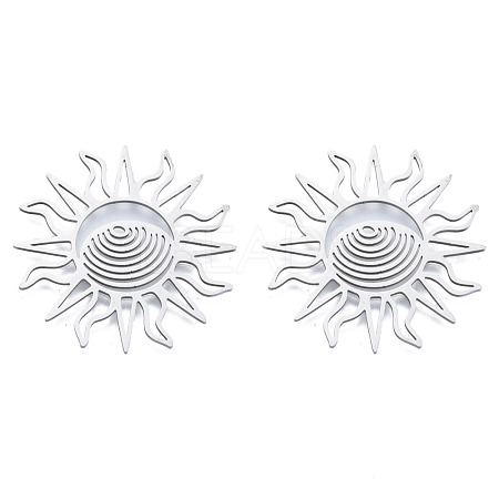 Non-Tarnish 201 Stainless Steel Filigree Joiners STAS-N090-LA950-1-1