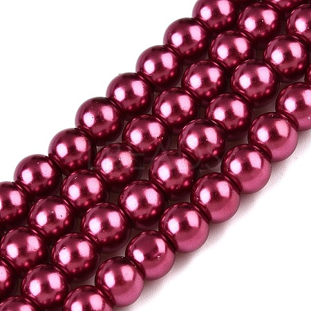 Baking Paint Glass Pearl Bead Strands HY-Q003-3mm-14-1