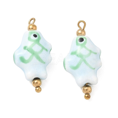 Handmade Porcelain Pendants STAS-Q119-31G-01-1