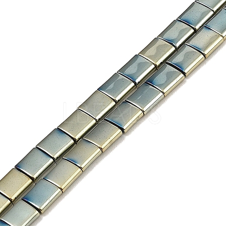 Electroplated Non-magnetic Synthetic Hematite Beads Strands G-G089-B02-18-1
