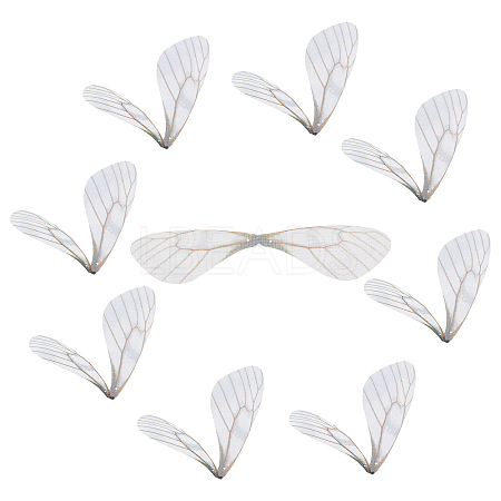 SUNNYCLUE 100Pcs Polyester Fabric Wings Crafts Decoration FIND-SC0002-04-1