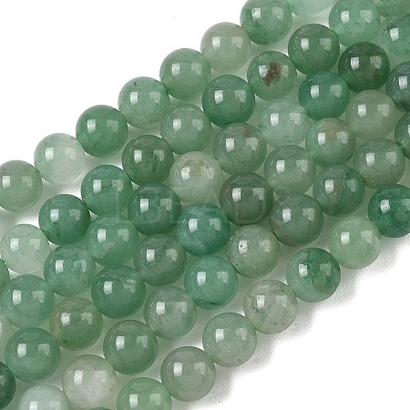 Natural Green Aventurine Beads Strands G-E380-02-4mm-1