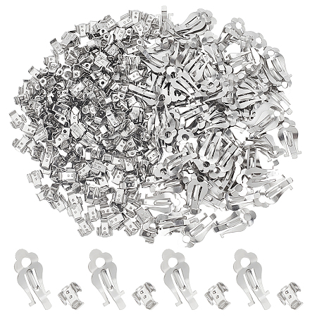 DICOSMETIC 200 Sets 316 Surgical Stainless Steel Clip-on Earring Findings STAS-DC0011-89-1