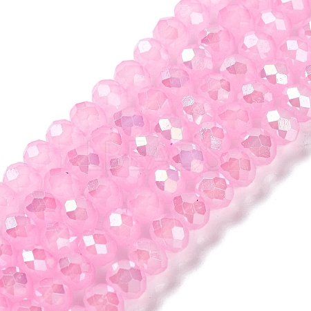 Baking Electroplate Glass Beads Strands LS-DGLA-A039-J6MM-B16-1