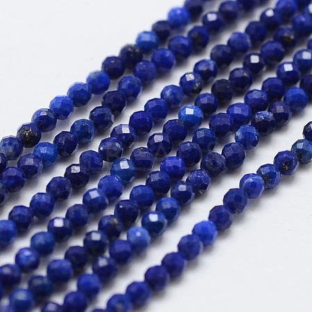 Natural Lapis Lazuli Bead Strands X-G-G663-48-4mm-1