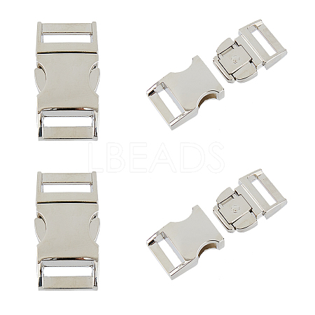 4Pcs Alloy Side Release Buckles FIND-FH0008-70-1