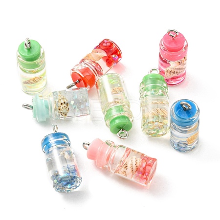 Translucent Resin Pendants RESI-D067-01C-1