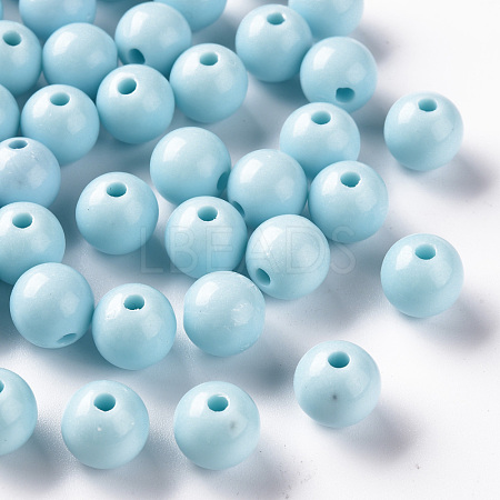 Opaque Acrylic Beads MACR-S370-C10mm-A07-1