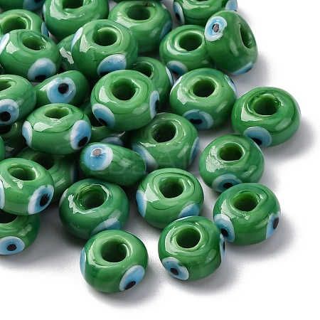 Handmade Evil Eye Lampwork Beads LAMP-F021-01-08-1