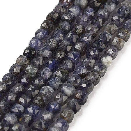 Natural Iolite Beads Strands G-H042-A52-02-1