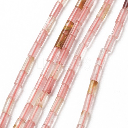 Cherry Quartz Glass Beads Strands G-B004-A31-1