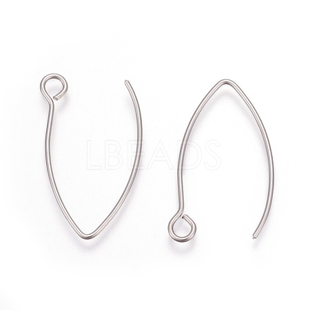 304 Stainless Steel Earring Hooks STAS-L216-03A-P-1