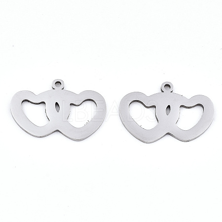 Non-Tarnish Valentine's Day 201 Stainless Steel Charms LS-STAS-S081-078-1