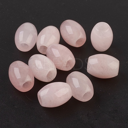 Natural Rose Quartz European Beads G-F580-A06-1