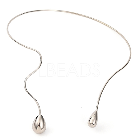 Brass Choker Necklaces NJEW-F326-01P-1