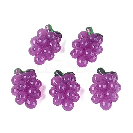 Imitation Jelly Effect Acrylic Beads OACR-N126-08A-1