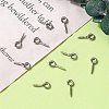 Tarnish Resistant 304 Stainless Steel Screw Eye Pin Peg Bails X-STAS-L234-165C-P-6