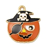 Halloween Alloy Enamel Pendants ENAM-D046-12KCG-1