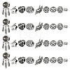 36Pcs 9 Styles Alloy European Beads MPDL-ME0001-09-1
