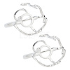 2Pcs Adjustable Brass Finger Rings Components FIND-GO0002-77C-1