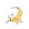 Natural Topaz Jade Round Chip Wire Wrapped Pendants PALLOY-TA00437-04-2