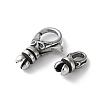 316 Stainless Steel Lobster Claw Clasps Sets STAS-D303-10AS-01-2