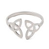 304 Stainless Steel Open Cuff Ring RJEW-Z026-06P-2