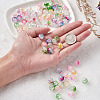 Transparent Spray Painted Crackle Glass Beads Strands GLAA-TA0003-09-8