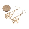 Brass Erring Hooks with Tray EJEW-JE05394-01-3