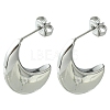 304 Stainless Steel Stud Earrings EJEW-Z038-06P-1