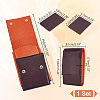 Portable PU Leather Single Watch Pouch Storage Bags ABAG-WH0048-20A-2