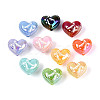 UV Plating Opaque Acrylic Beads OACR-N153-10-1