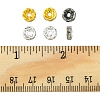 150Pcs 6 Styles Iron Rhinestone Spacer Beads FIND-FS0001-35-6