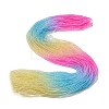 Transparent Gradient Color Glass Beads Strands GLAA-G101-2mm-10-2