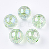 Transparent Acrylic Beads TACR-T006-01A-10-1