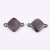 Brass Cabochon Connector Settings KK-F748-11B-1