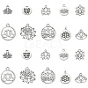 100Pcs 10 Styles Tibetan Style Alloy Charms TIBEP-CJ0002-34-1